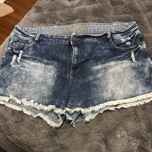 Women's Blue Denim Shorts size 20